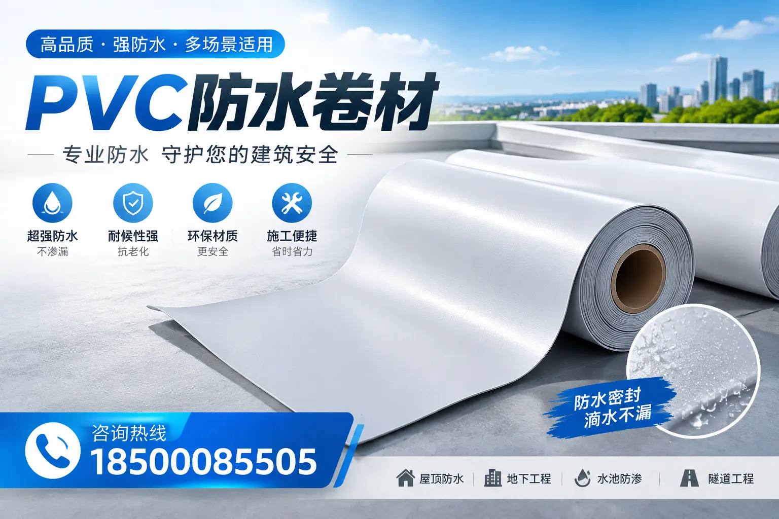 PVC防水卷材的市场竞争分析,铁门关品牌选择参考